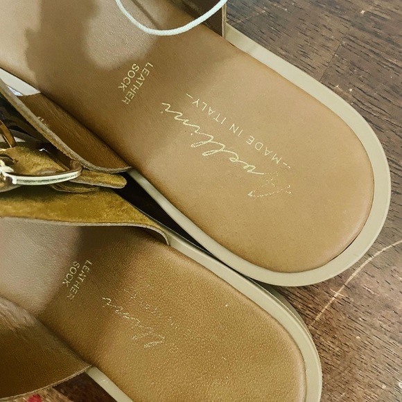 NWT Avellini Made in Italy Flowers Suede Sandals/Slippers - Size 9 - Picture 4 of 7